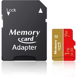 MicroSDXC 1024GB Memory Card UHS-I (U3), V30 4K A2, Class 10 Compatible, High Speed MicroSD Card, SD Adapter Included