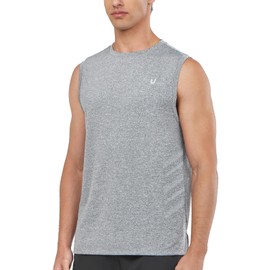 NORTHYARD Men's Athletic Workout Tank Top Running Gym Sleeveless Shirts Quick Dry Lightweight Training Sport Muscle Tank SMOKEHEATHER M