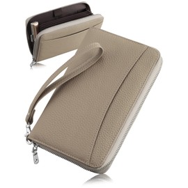 [Encore] Passbook Case Supervised by Storage Professional [Also Fits Personal Seals] Genuine Leather Magnetic Prevention Passbook Holder Passbook Personal Seal Storage Large Capacity Anti-Skimming