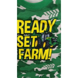 John Deere NWT John Deere boys sleeveless T shirt top READY SET FARM 24M
