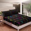 ABC Alphabet Bed Sheet Set Twin, Alphabet Numbers Fitted Sheet