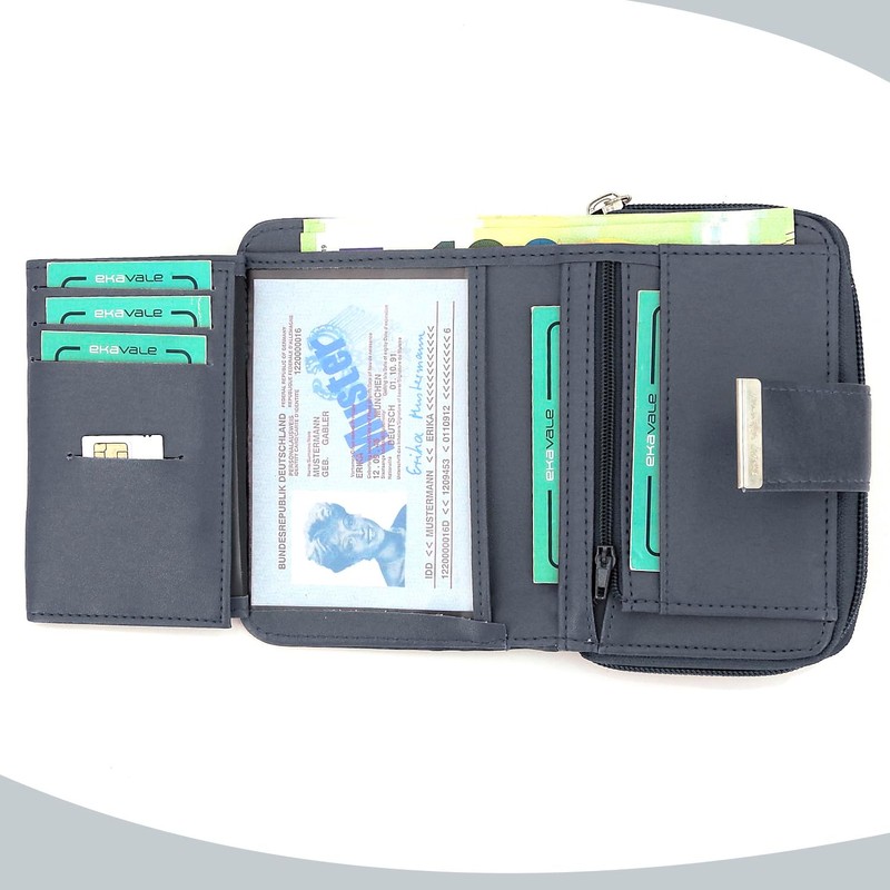 ekavale Wallet 1104, gray, Classic