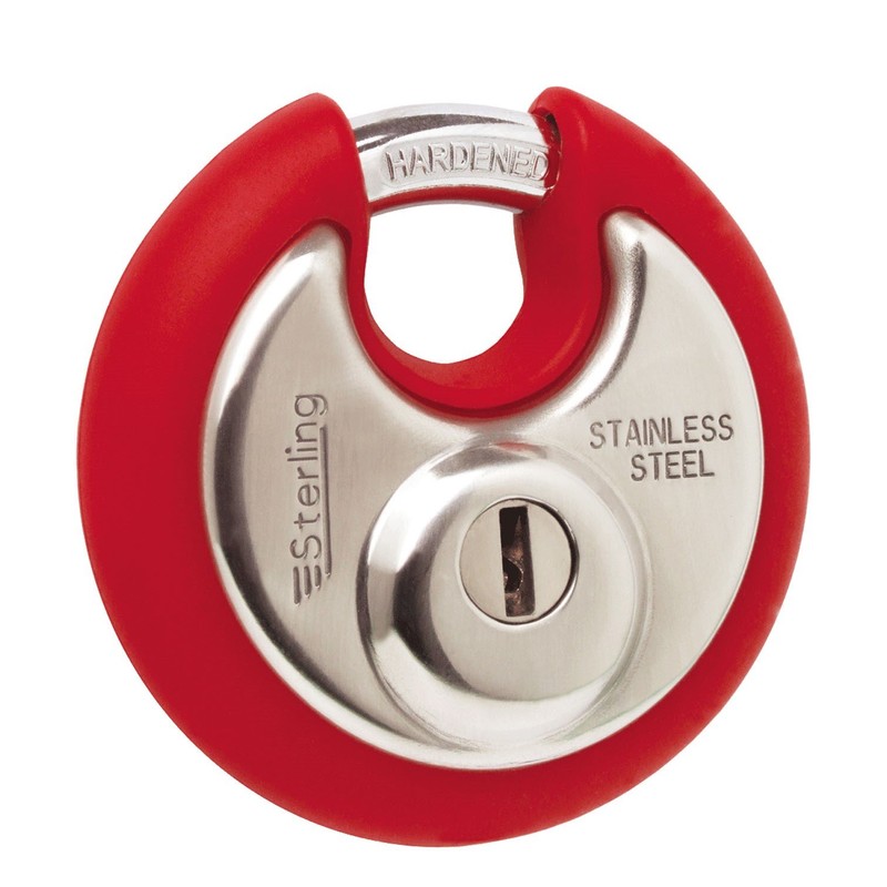 Sterling SPL100P 70mm Closed Shackle Disc Padlock with Stainless Steel