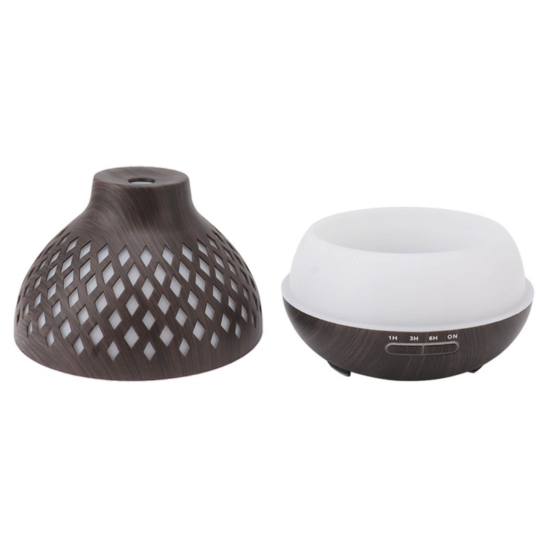 400ml Aromatherapy Humidifier Onion Wood Grain Aroma Humidifier Colorful Light