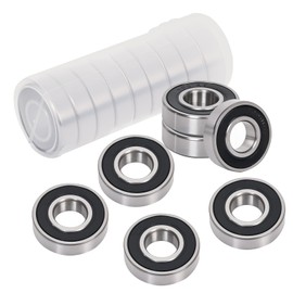 10 pcs 1621-2RS Deep Groove Ball Bearings - 1/2" x1-3/8 x7/16,Double Shielded Sealed Roller Bearings for Machine Tools,Wheels,ousehold Appliances,Agricultural Equipment