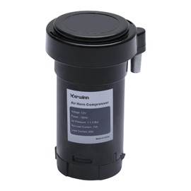 KERWINN Air Compressor 12V,150db Air Horn Compressor,Air Pump for Horn Trumpet Air Horn Replacement Super Loud Car Horn Compressor Kit for Any Vehicle Lorrys Trucks Trains Boats Cars Vans (black)