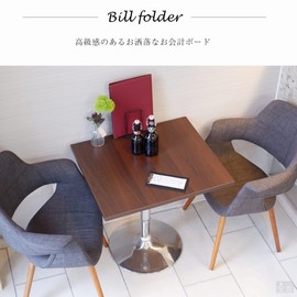 Payment Board Ticket Holder Clip Type Binder PU Leather Ticket Clip (Single Item)