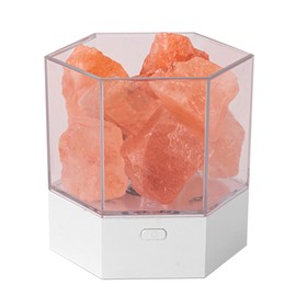 Himalayan Salt Lamp Air Purifing Aromatherapy Diffuser Salt Lamp Small Night Lamp for Home Bedroom Rechargeable Old Ginger