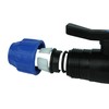PP Ball Valve 20 mm x 1/2 Inch PP Clamp
