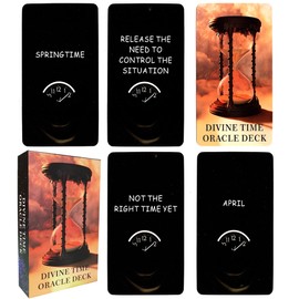 soulme soulme Time Oracle Cards Deck, Divine Timing Oracle Cards, Oracle Cards for Beginners,Answers to All Your Timing Related Questions