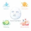 Pack de 20 Piezas Mascarillas Hidratantes con Extractos Naturales Skincare