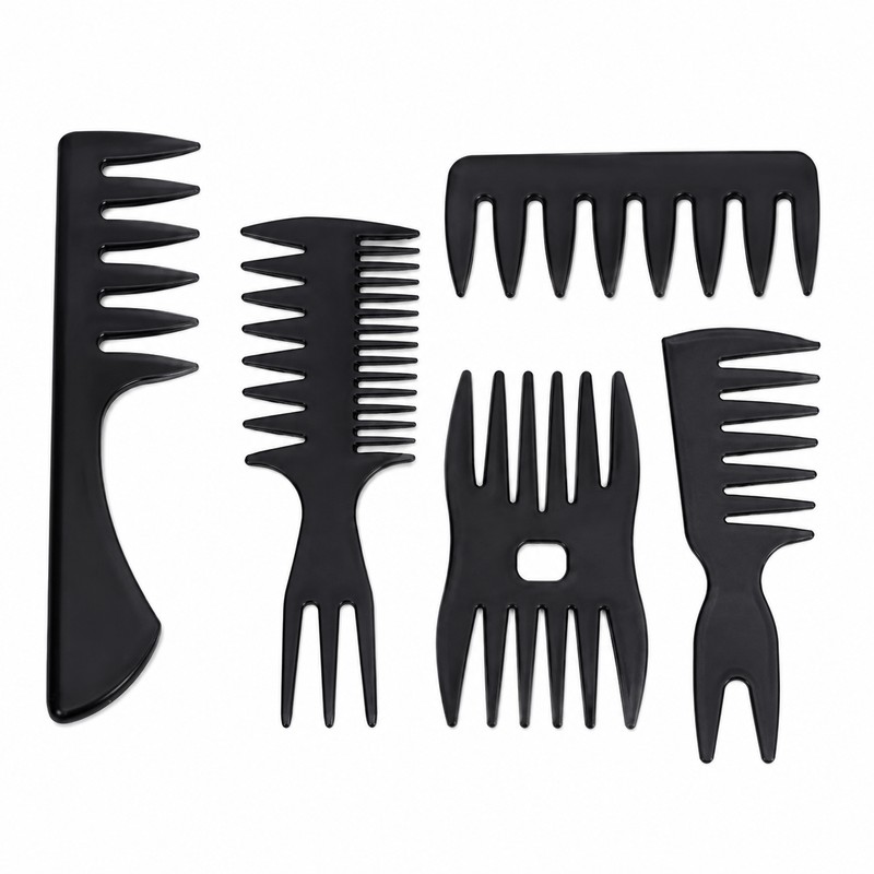 5-Piece Hair Styling Comb Set for Men & Women –