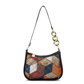 KMKANPO Women's small handbag, shoulder bag, women's retro armpit bag, small handbag, small bag women's with zip, tote bag women, bag small, for girls, black