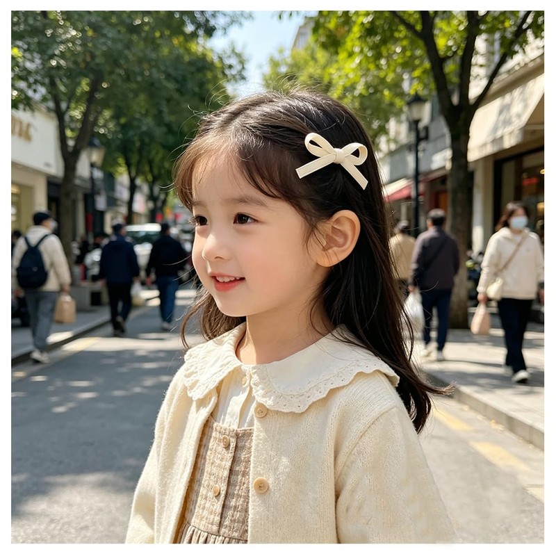 ヘアクリップ リボンクリップ 小さめ ヘアアクセサリー ヘアリボン 2個セット 可愛い 髪飾り 髪留め 女の子