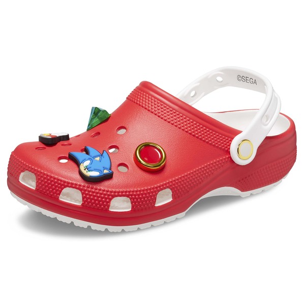 Crocs Sonic The Hedgehog Classic Clogs, Kids and Toddler Shoes, Red, 9 US Unisex