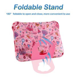 Fire HD 10 2021 2023 Tablet Case Kids, FunnyWin Princess Fire HD 10 10.1 inch 11th 13 th Gen Kid Pro Tablet Cover for Kids Boy Girl EVA Kid-Proof case with Stand Handle Shockproof Kid-Friendly (GZ)