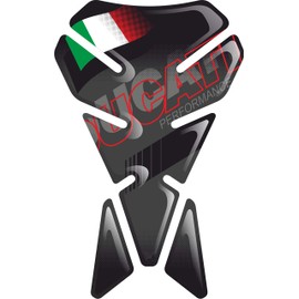 PARASERBATOIO ADESIVO, TANKPAD, TANKPAD, PROTECTION DE RESEVOIR, RESINATO EFFETTO 3D compatible with DUCATI PANIGALE 1199 1098 999 748 848 916 BLACK