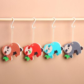 Reallnaive 8 Pcs Christmas Sponges Dish Sponges, Cute Kitchen Scrub Sponge, Dual-Sided Dishwashing Sponge Reusable Cleaning for Kitchen Dishes Furniture(Sloth)