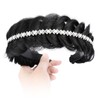 Gledola wide braid with teeth Synthetic Hair Braided Headband Hairpiece