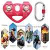 Zipline Trolley Kit with 25kN Carabiner Double Tandem Dual Pulley