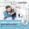 CranPlas | 32MM Telescopic P Trap | Sink Waste Trap