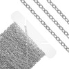 33ft Jewelry Chain Roll, Small Chain, Stainless Steel Curb Chain