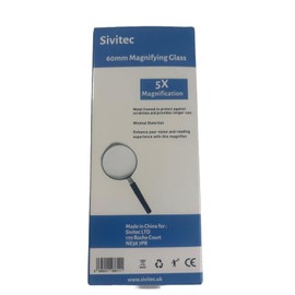 Sivitec Metal 60 mm Magnifying Glass Magnification 5X Handheld Magnifier 60mm