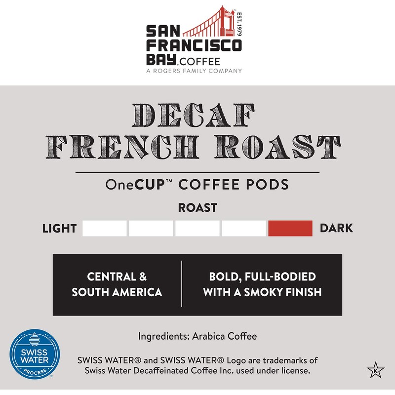 San Francisco Bay Compostable Coffee Pods - DECAF French Roast