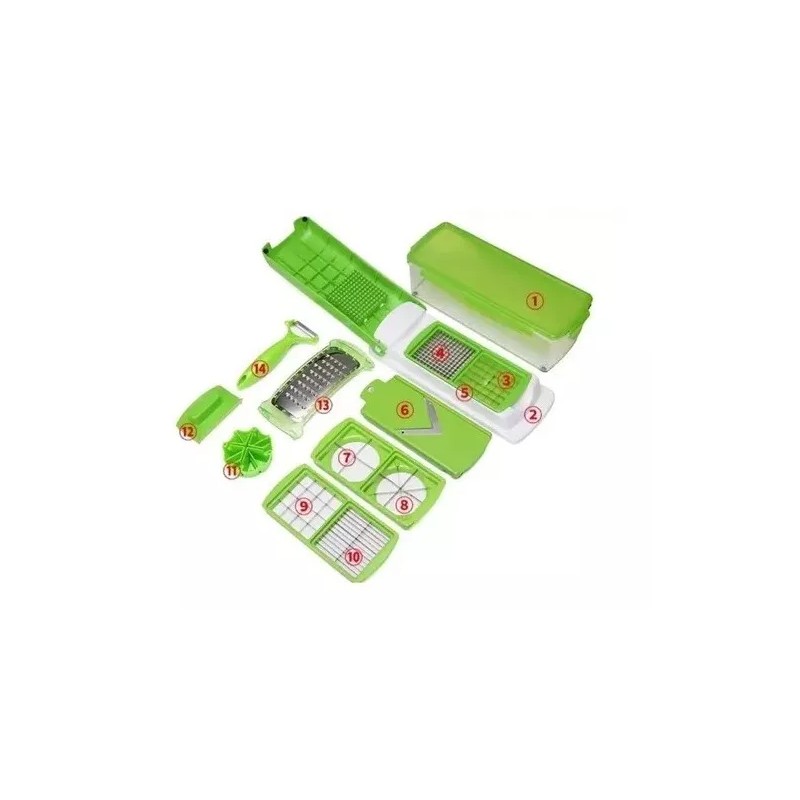 Naliplastic Cortador Rallador Picador De Frutas Y Verduras Manual Cocina