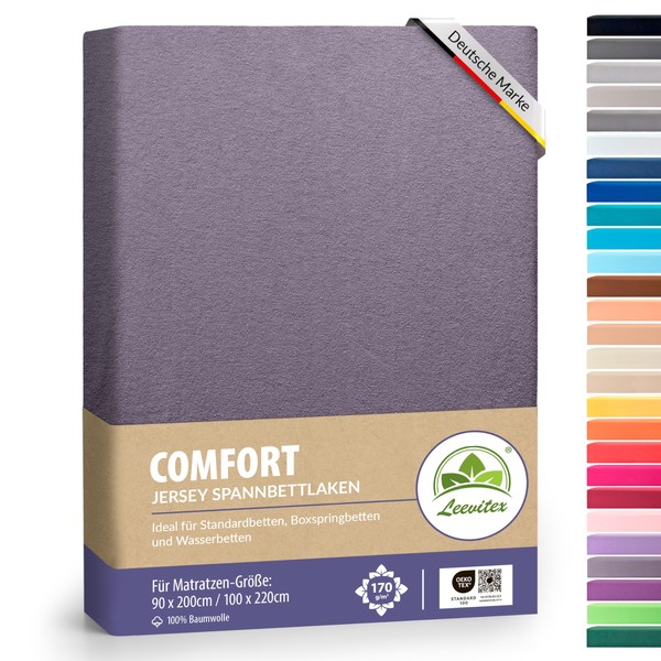 leevitex® Premium Fitted Sheet, 90 x 200 – 100 x