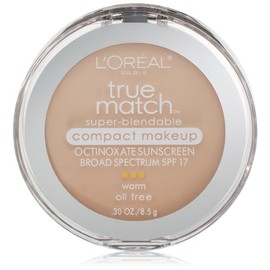 L'Oreal Paris True Match – Base de Maquillaje Compacto, 0.30 onzas, Porcelana
