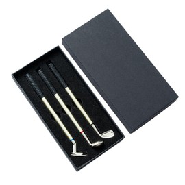 DUINIU 3 Golf Ballpoint Pens, Unique Ballpoint Pens, Golf Club Gift Box Pens, Office Metal Ballpoint Pens, Smooth Writing Ballpoint Pens, Suitable Gifts for Men.