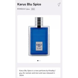 Khadlaj Karus Blu Spice 3.4 EDP New 🆕