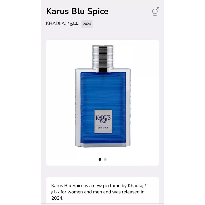 Khadlaj Karus Blu Spice 3.4 EDP New 🆕