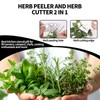 Herb Stripper, Stainless Steel Leaf Stripper Tool with 9 Hose