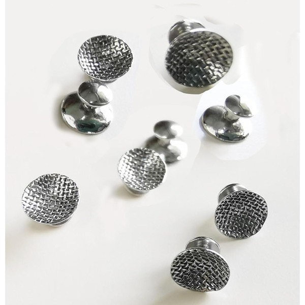 30 Pcs New Dental Lingual Buttons Round 80g Mesh Base