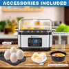 Electric Rapid Egg Cooker, 6 Egg Capacity for Hard Boiled