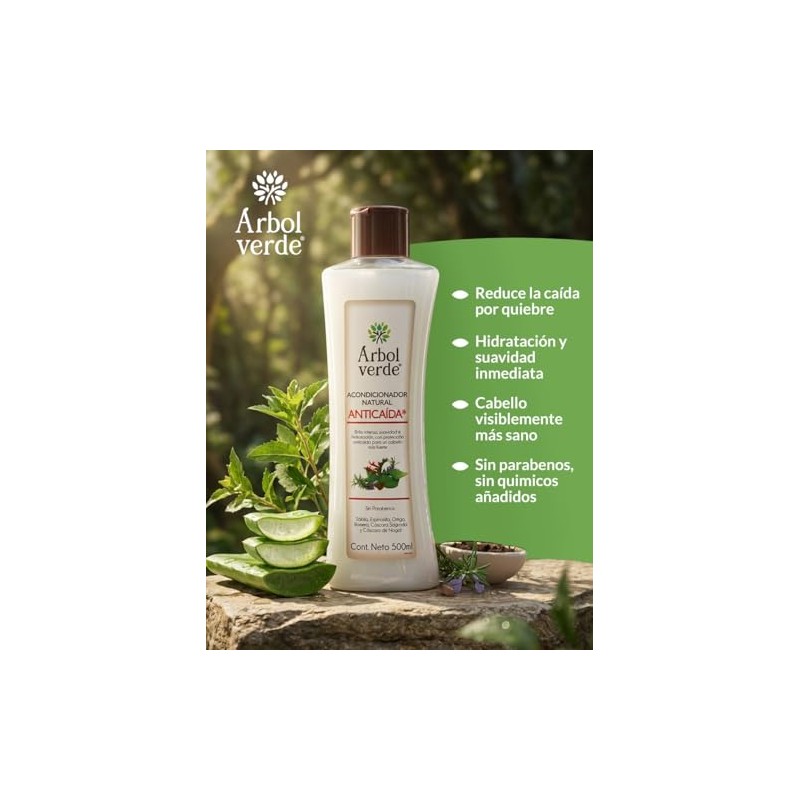 Acondicionador Árbol Verde con extracto de Romero y Espinosilla
