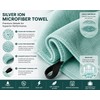 Silver Ion (AG+) Microfiber Sports Towel 32 x 63 Inch,
