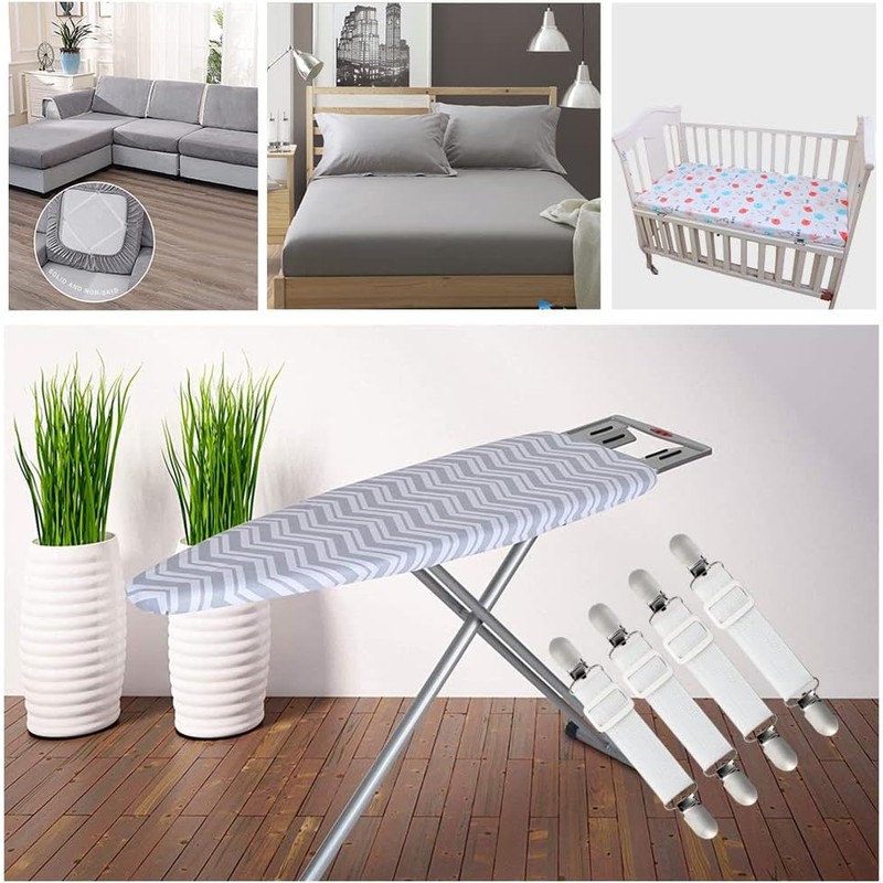 LIHAO 4 Pinzas Elásticas Ajustables para Funda de Tablas de