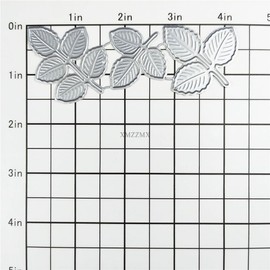XMZZMX Three Branches Leaves Metal Cutting Dies for Card Making, Paper Embossing Die Cuts Kit Templates Supplies, Photo Frame Album DIY Scrapbooking Stencils Sets