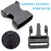 Litoexpe 50 Pieces 1 Inch Quick Side Release Plastic Buckle,