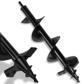 Lauyeboho 4x16 Upgraded Post Hole Auger - Auger Drill Bit for Planting,Spiral Drill Bit for Planting-Heavy-Duty Spiral Blade Garden Drill Bit for 3/8" Hex Drive Drill