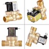 Nikou Solenoid Valve, 1/2" AC 220V Normally Closed Brass Electric