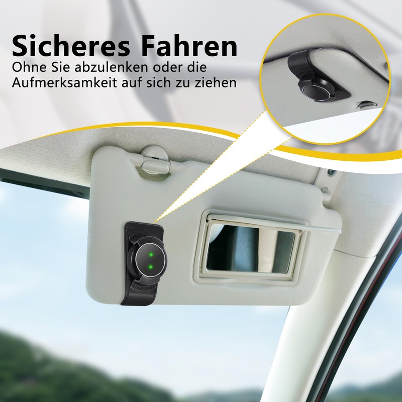 COCASES Sun Visor Holder Compatible with Ooono Co-Driver No1, Leather