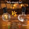 Brightown Outdoor String Lights - 50 Ft Waterproof Connectable Dimmable