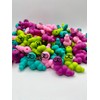 Bookworm 3D Silicone Focal Beads - Shaped like Worms for