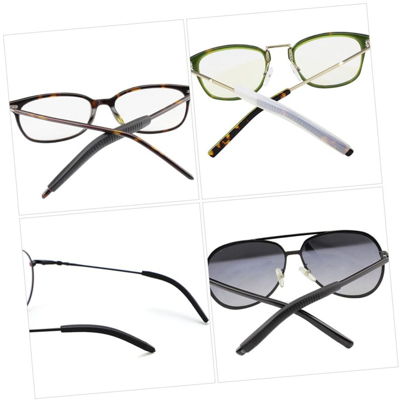 Operitacx Portable Glasses Retainers Pack Soft Eyeglass Ear Pads Anti-slip
