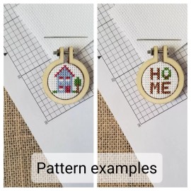Unbranded Counted Cross Stitch House and Home Letters Minis 2 Patterns