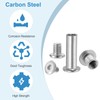 PATIKIL Hex Chicago Screws 10 Sets Binding Screw Post M6